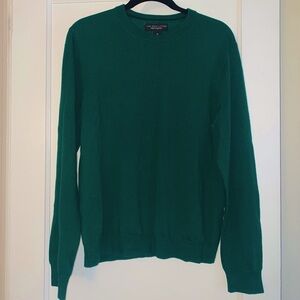 Bloomingdale’s (The Men’s Store) 100% Merino Wool Sweater - Dark Green